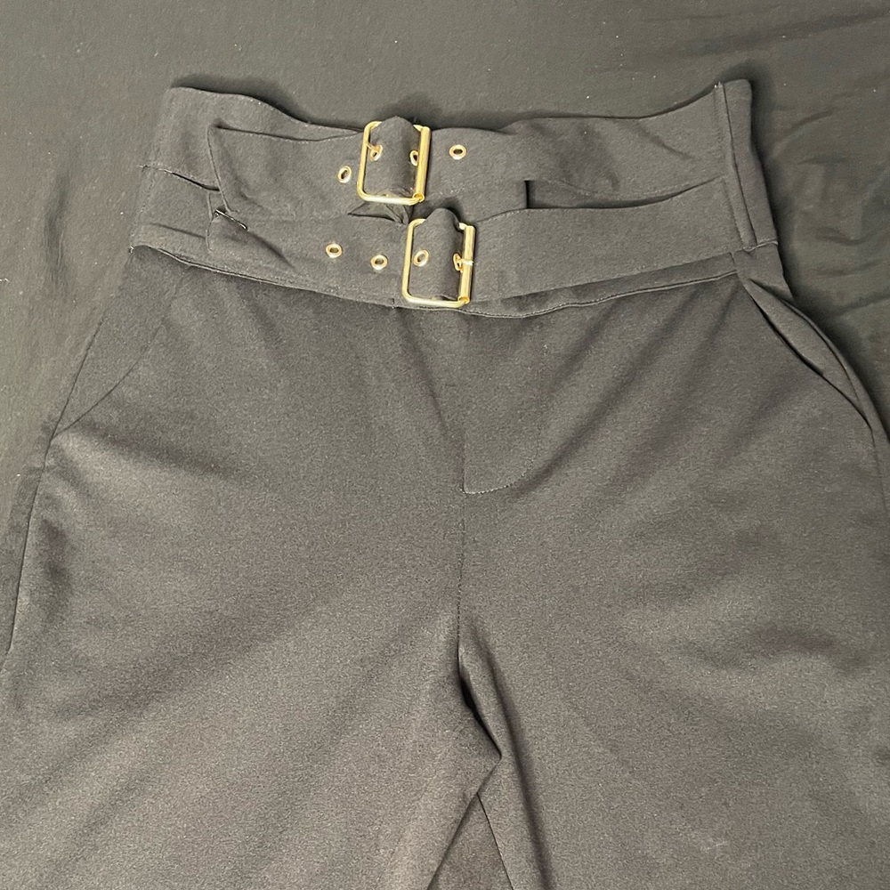 Belted Skinny Pants
